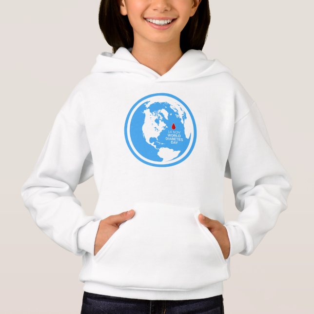 Diabetes Awareness World Diabetes Day 14 November Hoodie (Front)