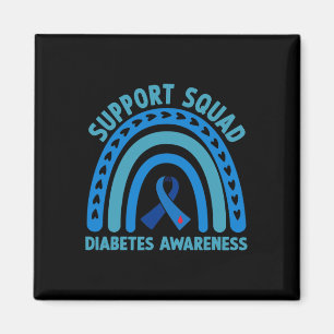 Diabetes Blue Support Squad Diabetes Awareness  Magnet