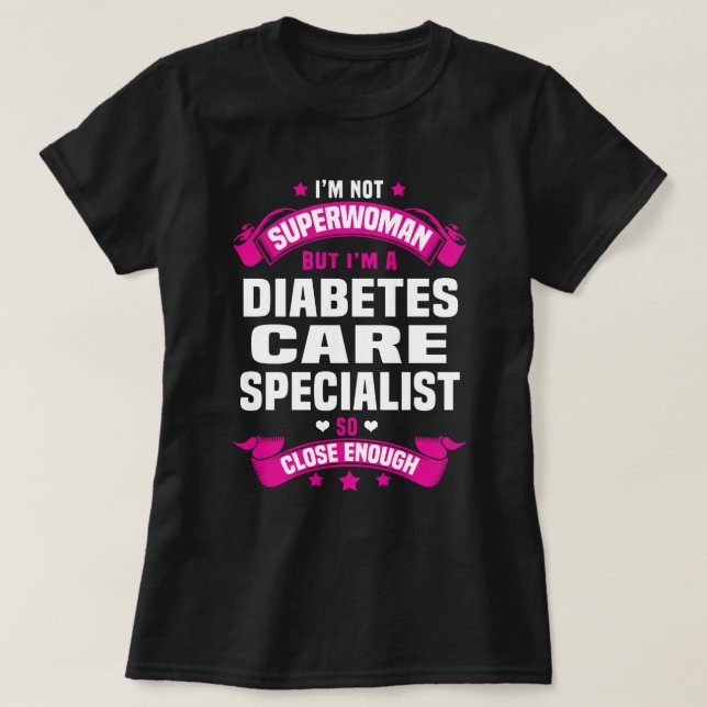 Diabetes Care Specialist T-Shirt (Design Front)
