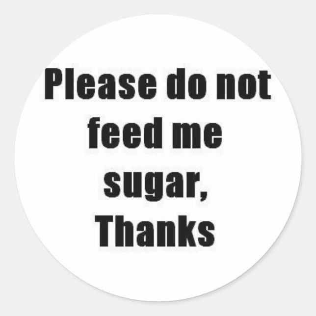 Diabetes Classic Round Sticker (Front)