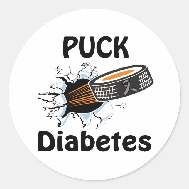 Diabetes Classic Round Sticker (Front)
