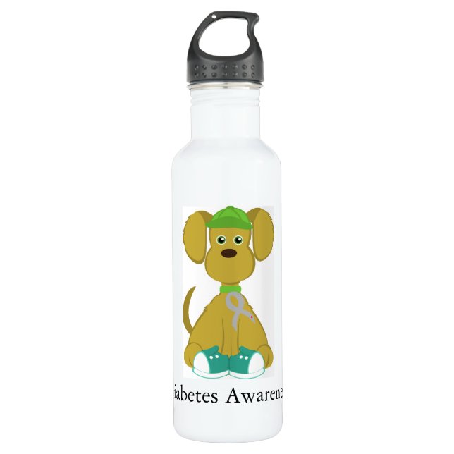 Diabetes Dog Sully Liberty Bottle (Front)