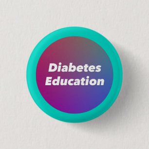 "Diabetes Education" Small Button 