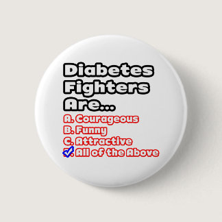 Diabetes Fighter Quiz Pinback Button