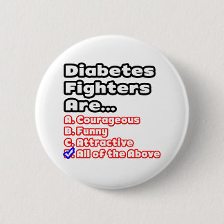 Diabetes Fighter Quiz Pinback Button