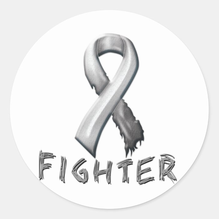 Diabetes Fighter Round Stickers