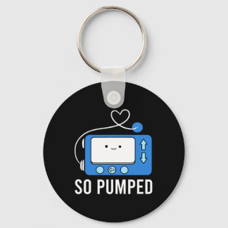 Diabetes Fun Type 1 Kids So Pumped Diabetes  Keychain