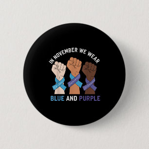 Diabetes Heimers Awareness In November We Wear Pur Button
