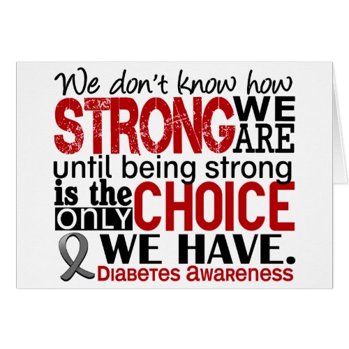 Diabetes How Strong We Are
