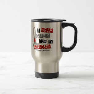 Diabetes I Wear Grey For My Grandson 37 Travel Mug