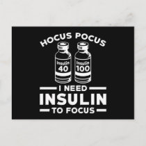 Diabetes Insulin Postcard