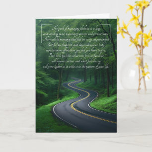 Diabetes Long Winding Road Sentimental Get Well Card