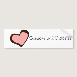 Diabetes Love Bumper Sticker