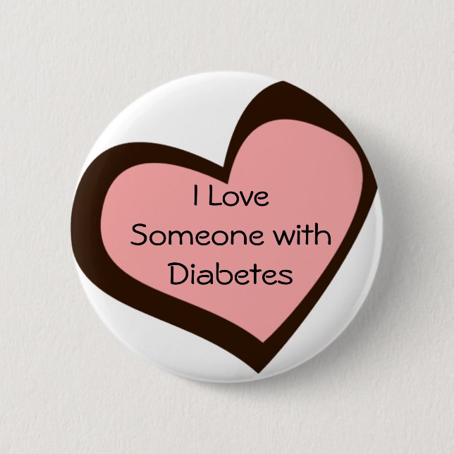 Diabetes Love Pin (Front)