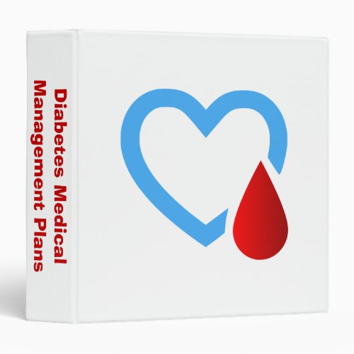 Diabetes Medical Management Plans with logo 3 Ring Binder