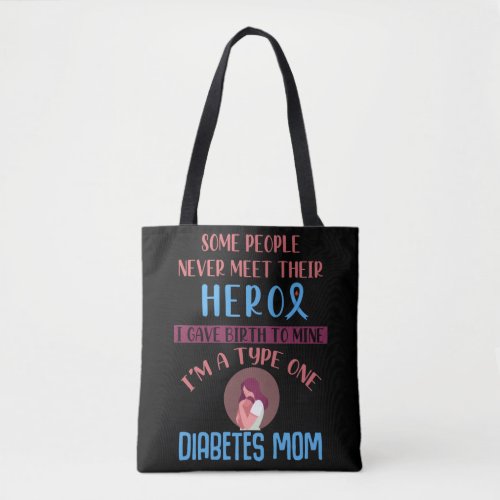 Diabetes Mom Diabetic Child Awareness Tote Bag