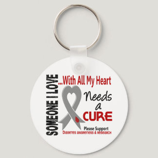 Diabetes Needs A Cure 3 Keychain