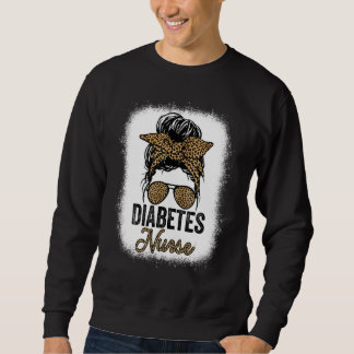 Diabetes Nurse Appreciation Day Leopard For Women  Sweatshirt