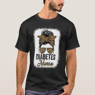 Diabetes Nurse Appreciation Day Leopard For Women  T-Shirt