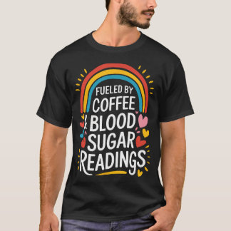 Diabetes Nursing Fueled By Coffee And Blood Sugar T-Shirt