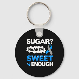 Diabetes Quotes Diabetes Fighter Diabetes Awarenes Keychain