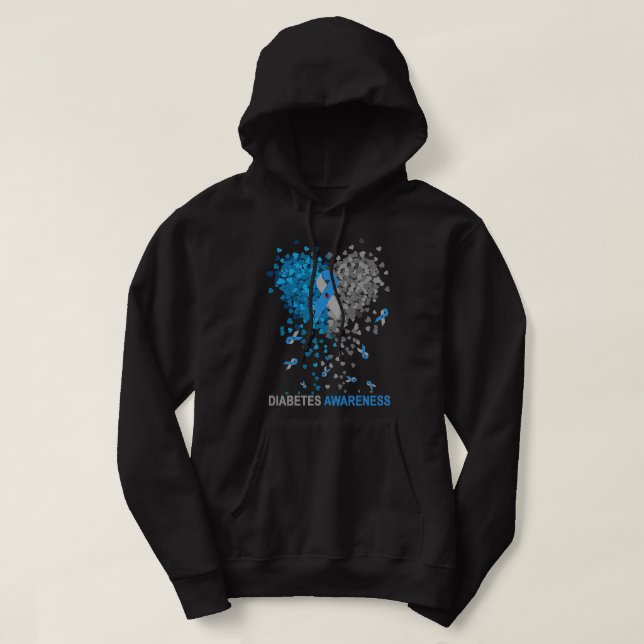 Diabetes Type 1 Awareness Hoodie (Design Front)