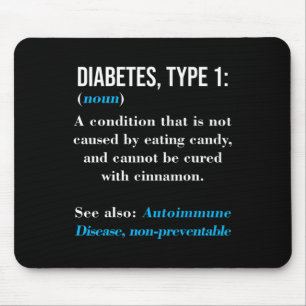 Diabetes Type 1 Definition Autoimmune Disease  Mouse Pad