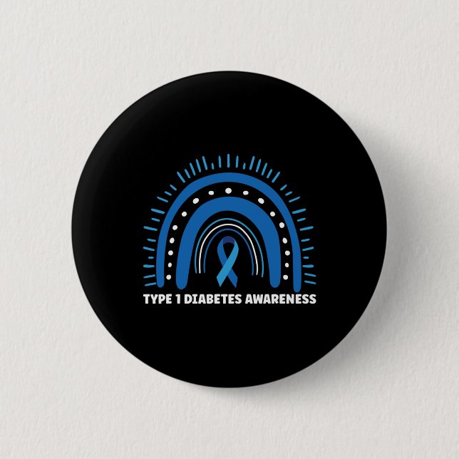 Diabetes Type 1 Diabetes Awareness Month  Button (Front)
