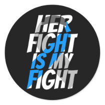 Diabetes Type 1 Ribbon Type 2 Diabetes Awareness  Classic Round Sticker