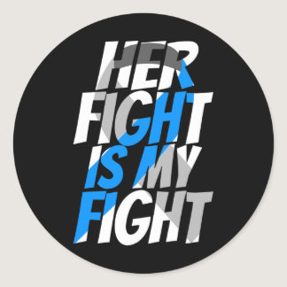 Diabetes Type 1 Ribbon Type 2 Diabetes Awareness  Classic Round Sticker