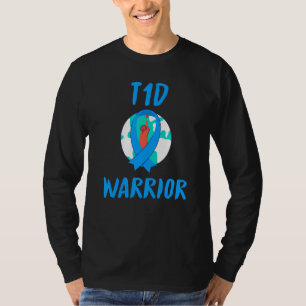 Diabetes Warrior Awareness Diabetic Support Type 1 T-Shirt