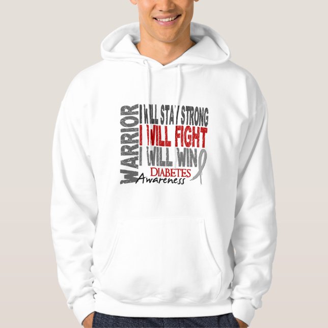 Diabetes Warrior Hoodie (Front)