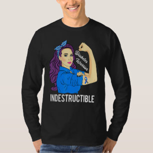 Diabetes Warrior Indestructible Diabetic Awareness T-Shirt