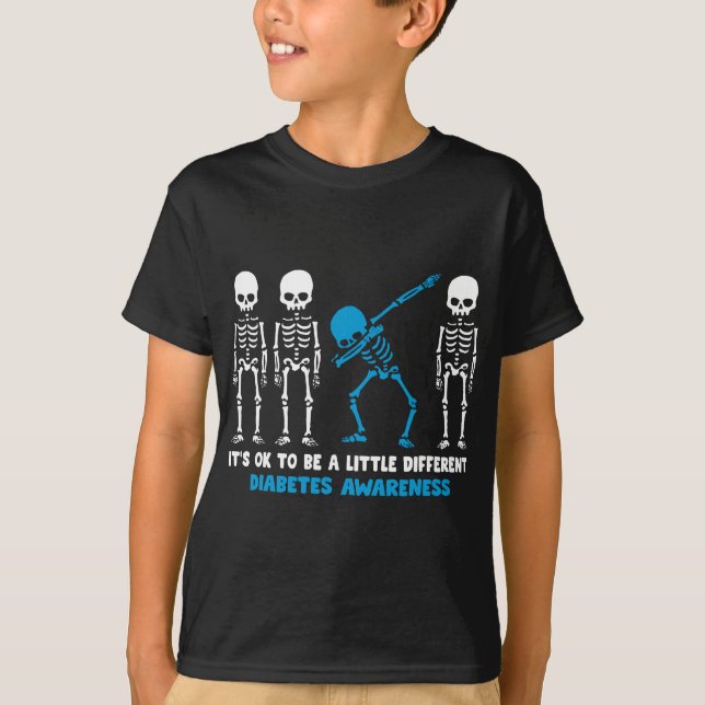Diabetes Warrior Mom awareness Gift It's Ok To Be  T-Shirt (Front)