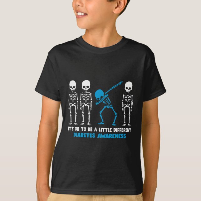 Diabetes Warrior Mom awareness Gift It's Ok To Be  T-Shirt (Front)