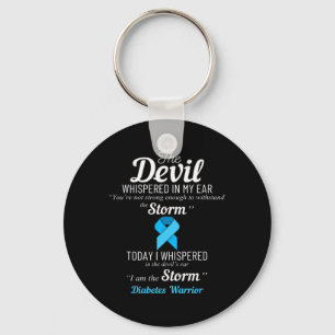 Diabetes Warrior Storm Best Diabetes Awareness Gif Keychain