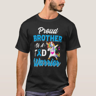 Diabetes Warriors Brother Dabbing Unicorn Diabetes T-Shirt