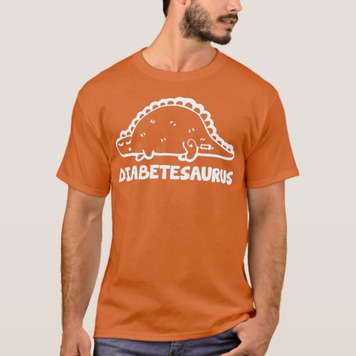 Diabetesaurus Funny Diabetes Dinosaur  T_Shirt