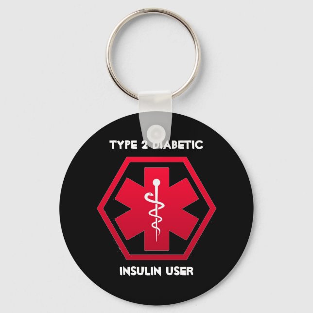 Diabetic Alert Keychain (Front)