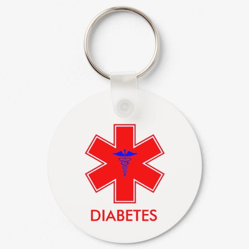 Diabetic Alert - Keychain / Tag - Basic