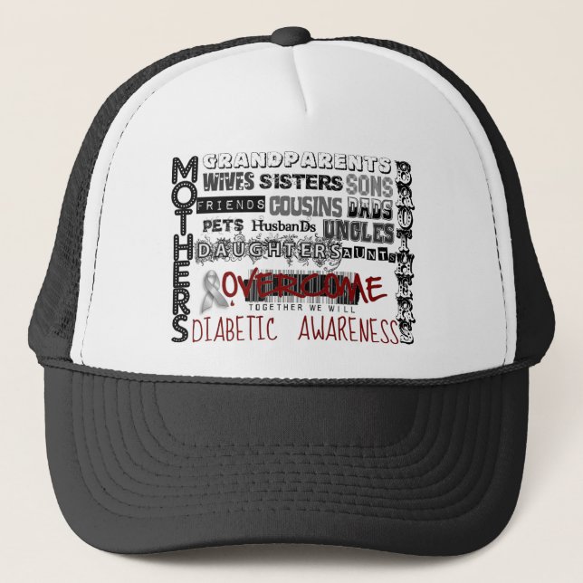 DIABETIC AWARENESS TRUCKER HAT (Front)