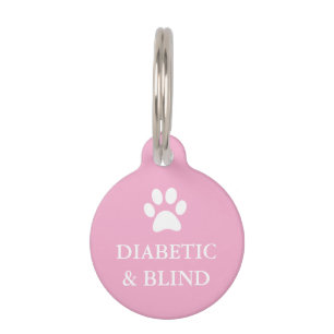 Diabetic & Blind Alert Pet Tag