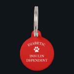 Diabetic & Blind Alert Pet Tag<br><div class="desc">Diabetic & Blind Alert Pet Tag</div>