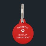 Diabetic & Blind Alert Pet Tag<br><div class="desc">Diabetic & Blind Alert Pet Tag</div>