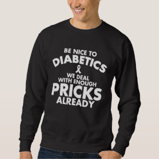 Diabetic Cute Type 1 Diabetes Men Women Kids Sweatshirt