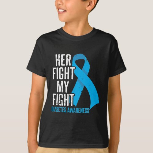 Diabetic Daugher Support Family Diabetes Awareness T_Shirt