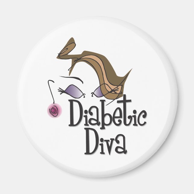 Diabetic Diva Magnet (Front)