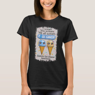 Diabetic Eye Disease Awareness Cute Ice Creams  Sa T-Shirt