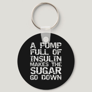 Diabetic Gift A Pump Full of Insulin Makes the Sug Keychain