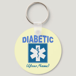 DIABETIC KEYCHAIN WITH YOUR NAME